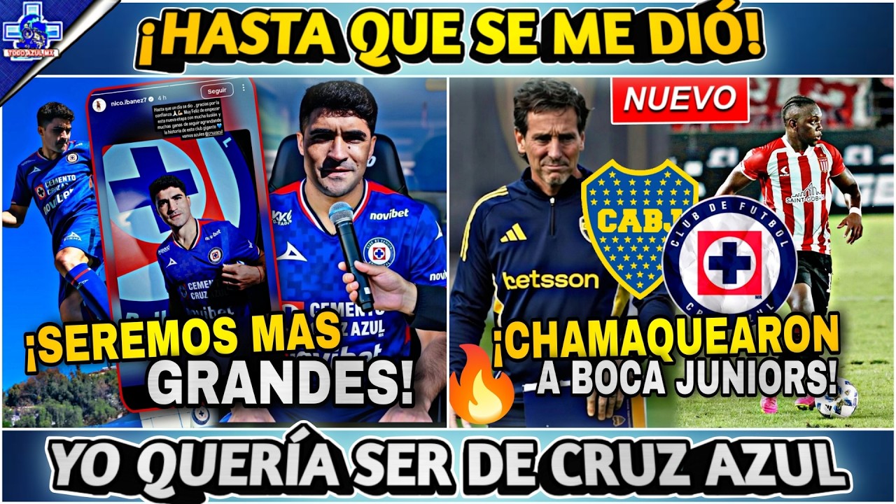 ¡NICO LO REVELA TODO! SIEMPRE QUISO SER DE CRUZ AZUL - CHAMAQUEARON A BOCA Y CRUZ AZUL SE SALVÓ