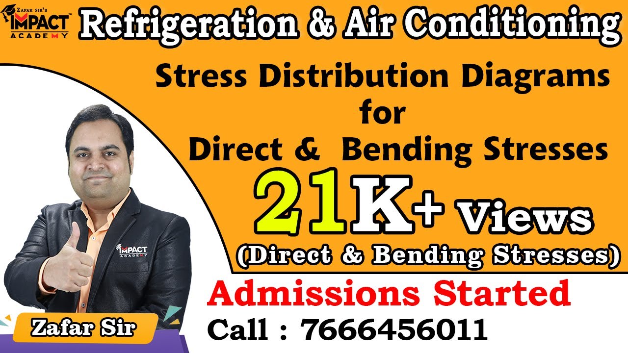 Stress Distribution Diagrams for Direct &  Bending Stresses | Direct & Bending Stresses | SOM / MOS