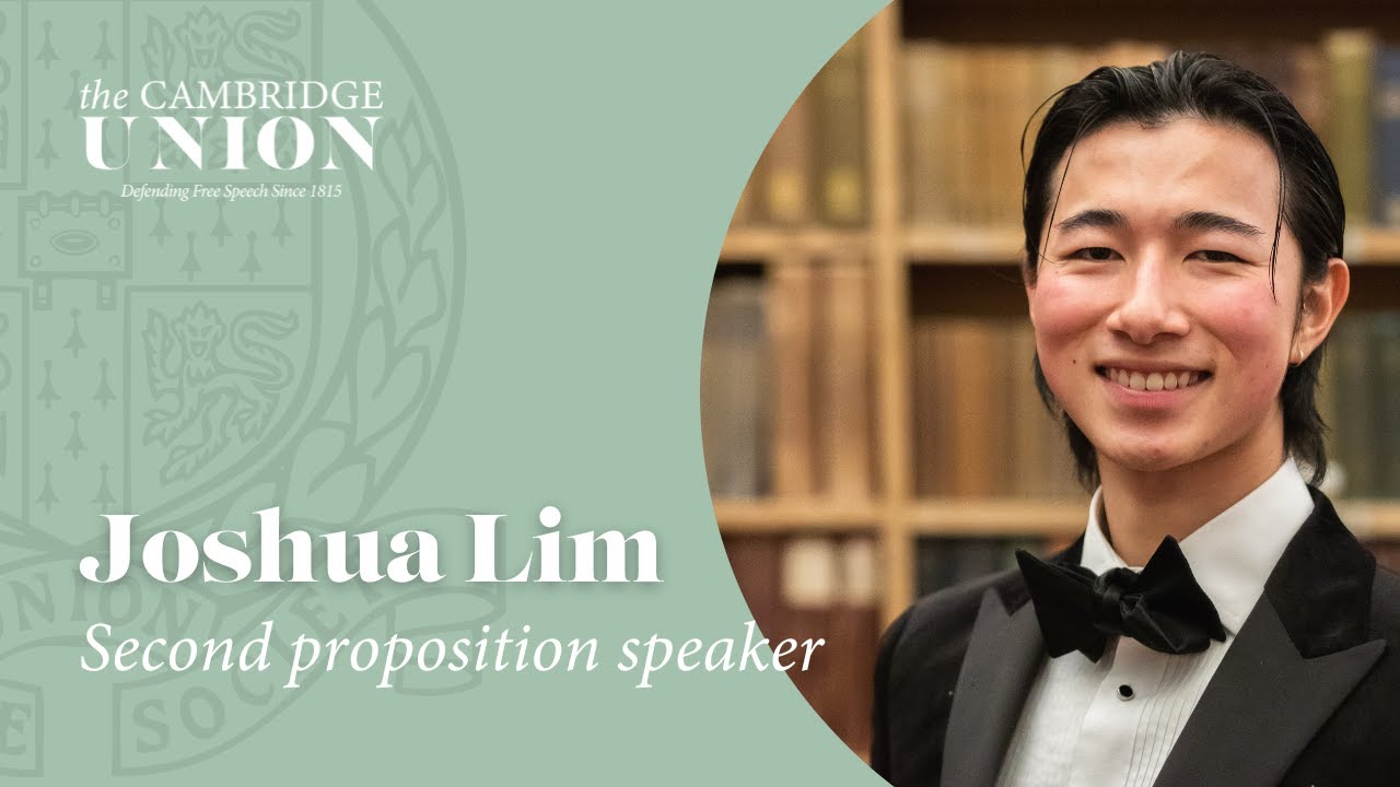 Joshua Lim | This House Believes We Have The Right To Die | Cambridge Union