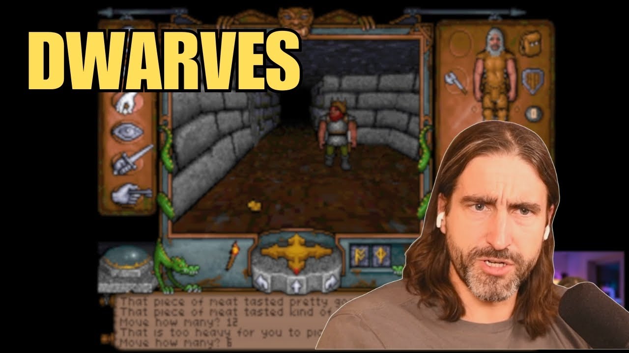 We delve to level 2 and find dwarves  | Ultima Underworld: The Stygian Abyss Let's Play 6