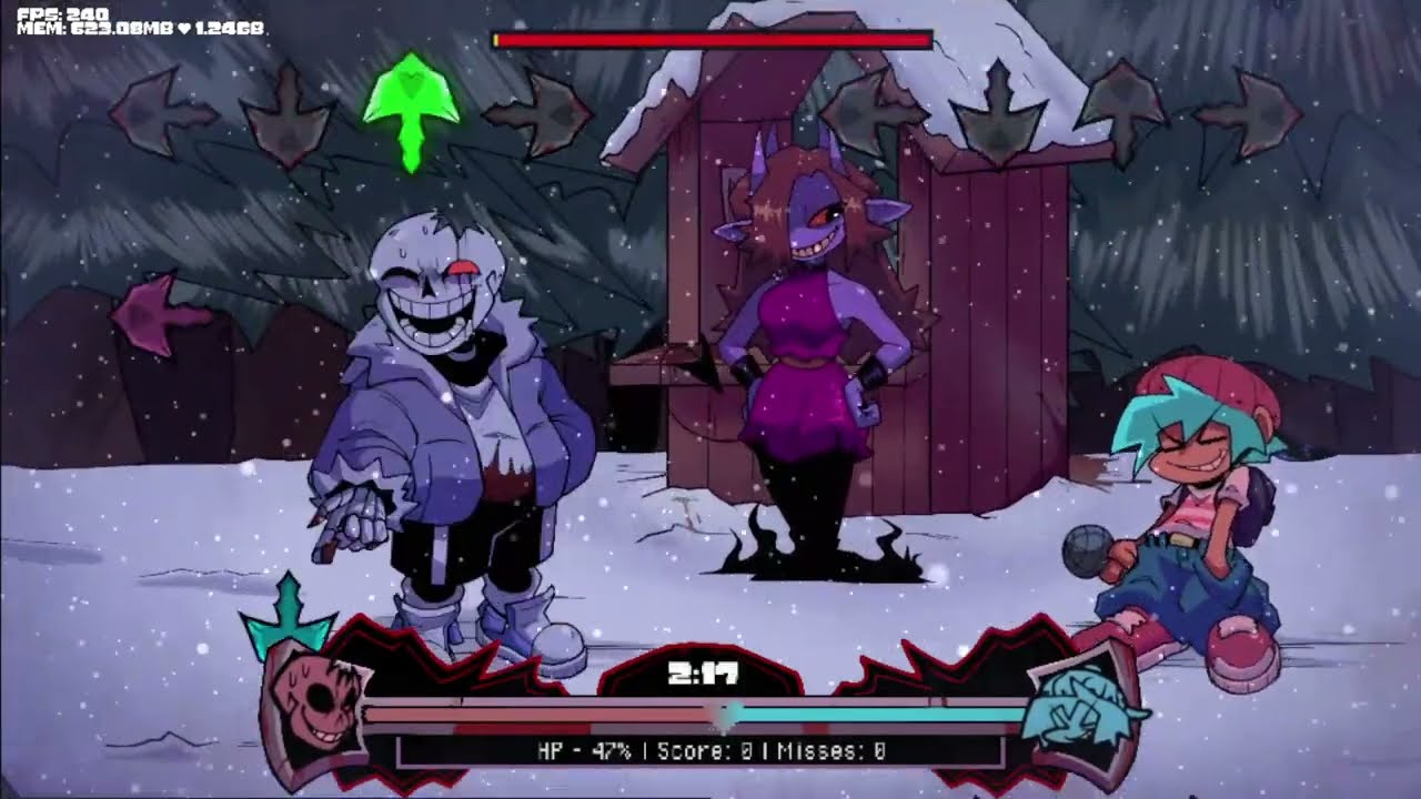 FNF Horrortale Infernal Harmony Mod - Blood n' Bones
