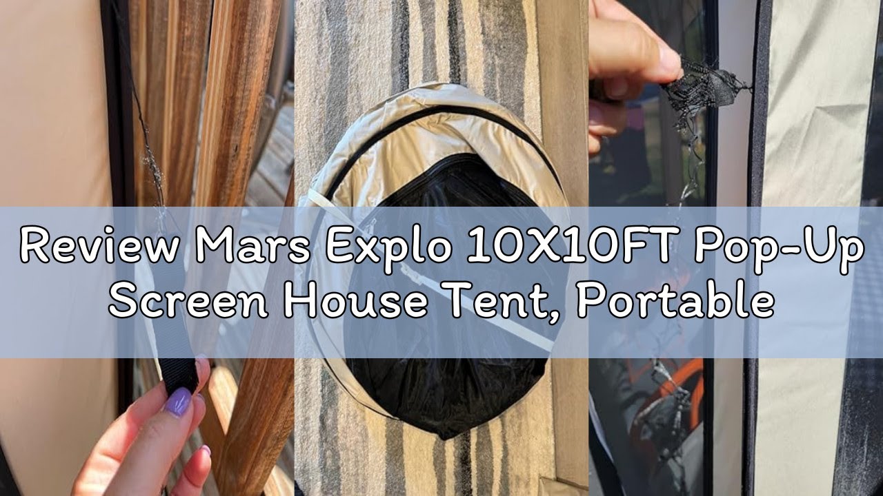 Review Mars Explo 10X10FT Pop-Up Screen House Tent, Portable Instant Screen Room Canopy with Mesh Do
