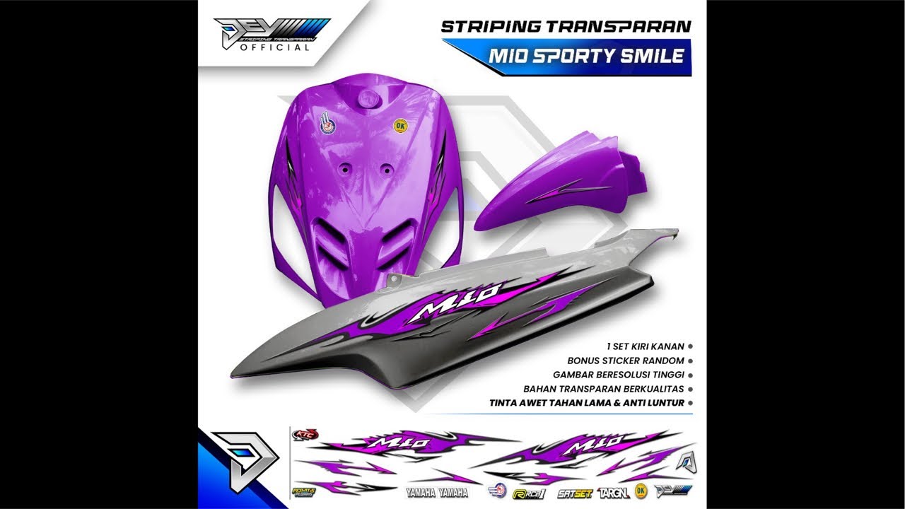 LIVE!! Rekomendasi Striping Mio Sporty Harga 30 ribu🔥