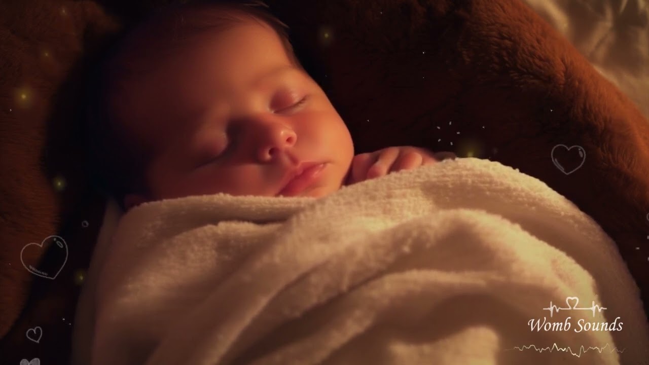 The Best Baby Sleep Music 🍼 Womb Sounds, Heartbeats & Gentle Noise to Soothe Crying Infant
