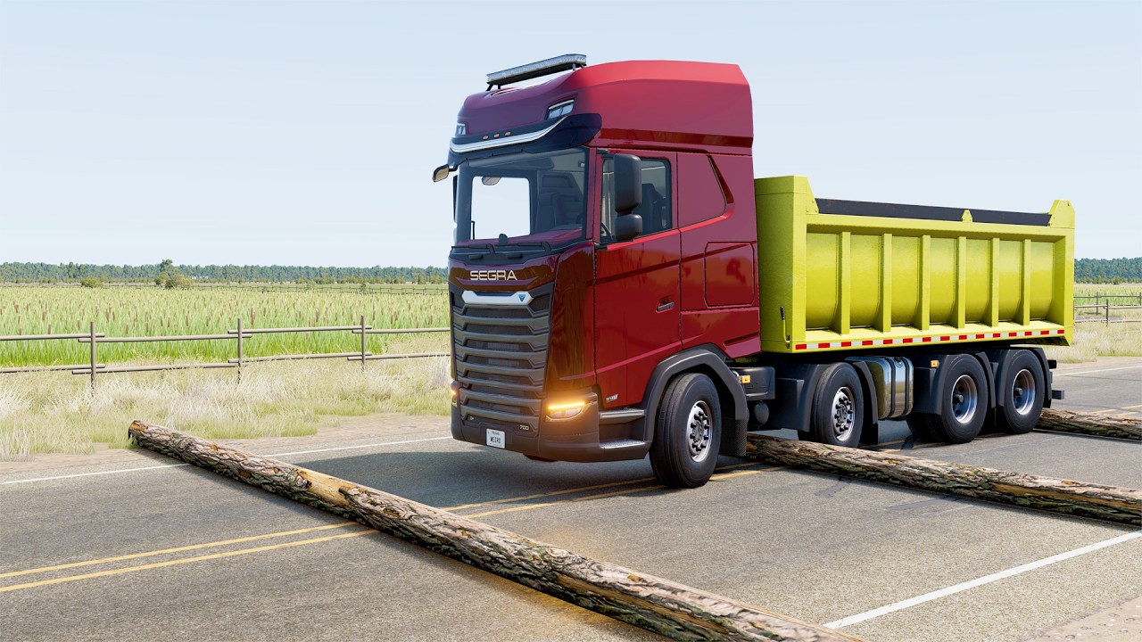 Mobil vs Pohon tumbang #14 - BeamNG.Drive