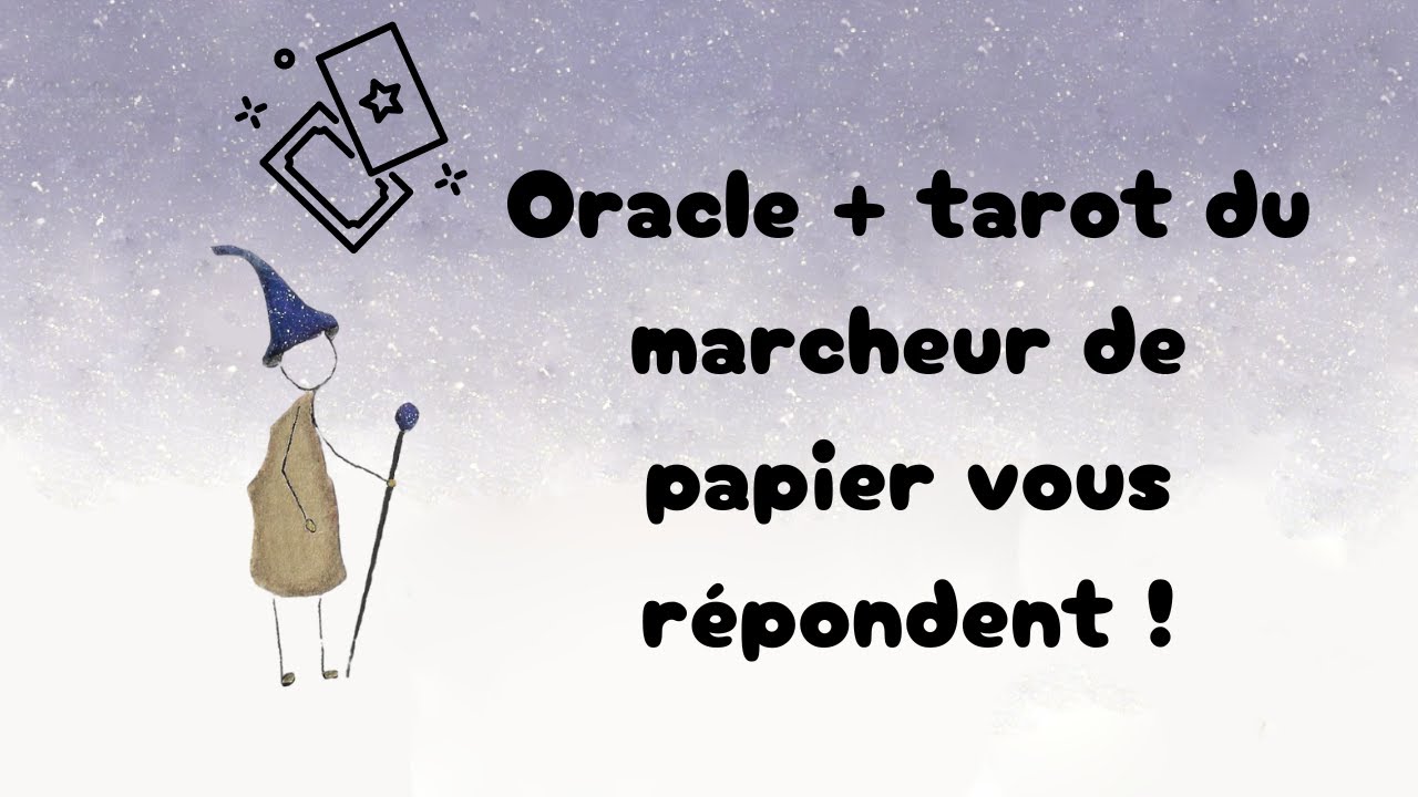 Réponses à vos questions avec L'oracle et le Tarot du Marcheur de Papier ( Partie 1 ) @luny.solaire