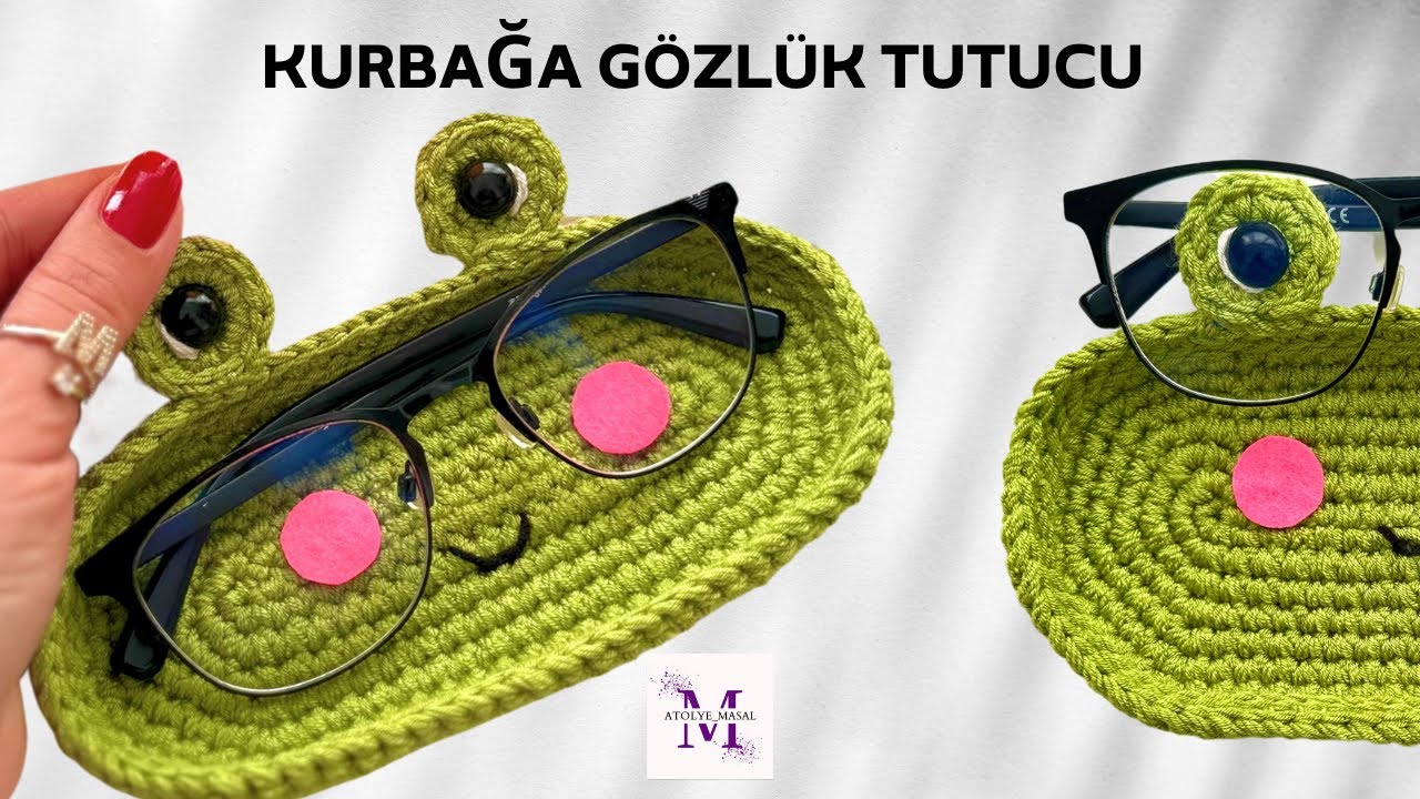 Подставка и органайзер для очков в виде лягушки-амигуруми 🐸🧶 | Полезный и милый узор для вязания