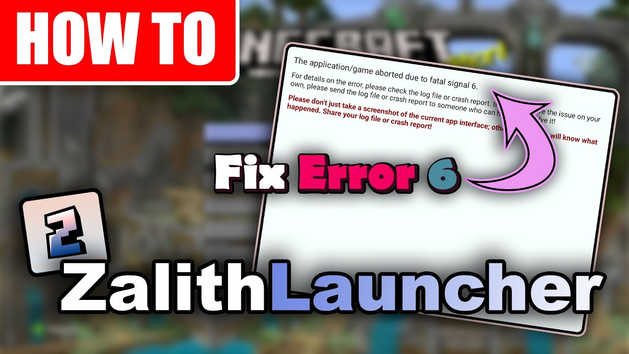 Легко исправить ошибку 6 в Zalith Launcher