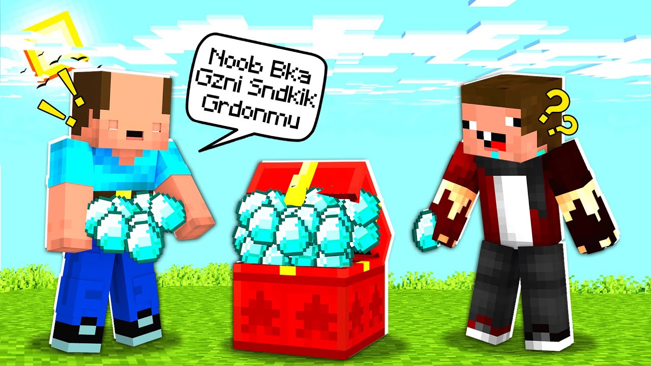 BALON KAFA'yı NOOB OLARAK TROLLEDİM  !! - Minecraft