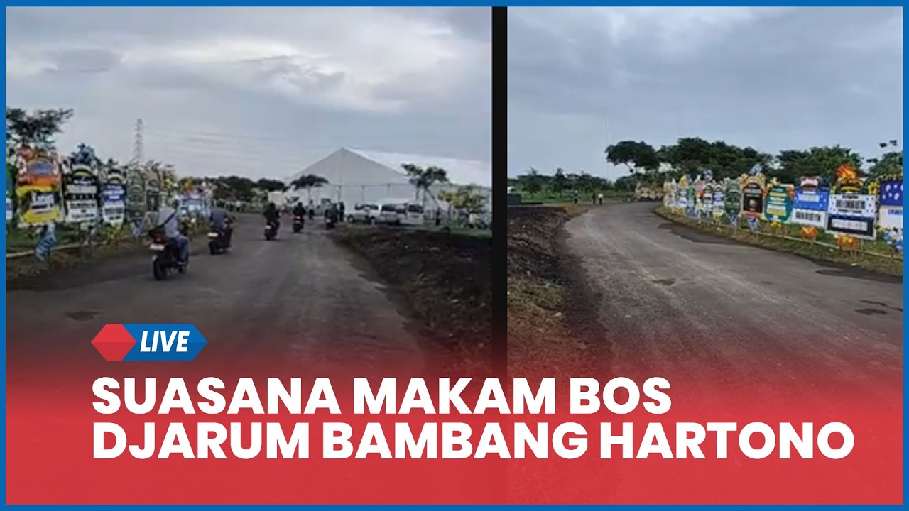 LIVE Suasana Makam Bos Djarum Michael Bambang Hartono di Rembang Jelang Kedatangan Jenazah