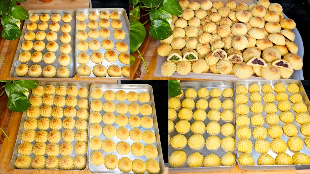 روايح العيد😍وصفةالحلواني المعمول بثلاث حشوات ونوعين عجين معمول السميد ومعمول النستلةوسر ثبات الرسمة👌