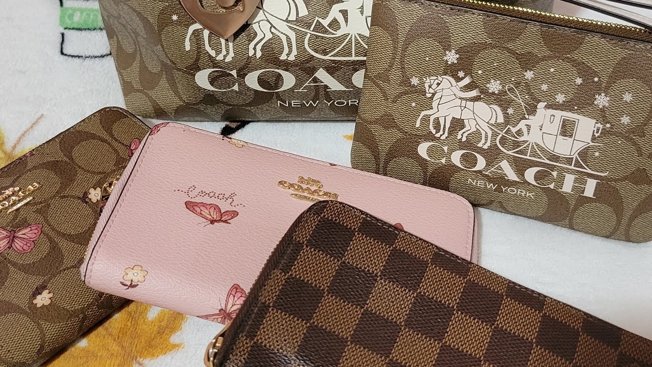 What's In My Coach Small City Tote 💕 How to pack the Louis Vuitton Compact Zippy Wallet 🩷