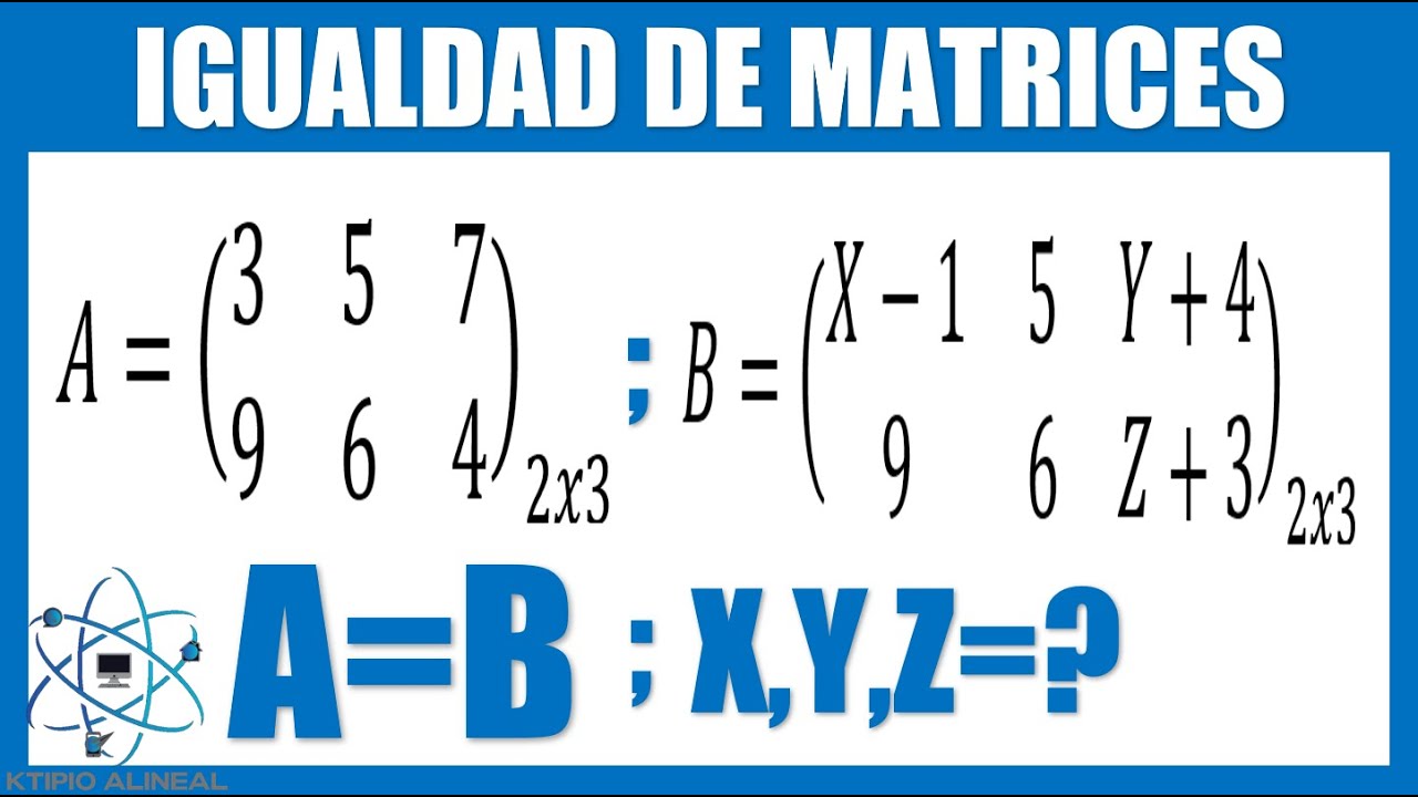 Igualdad de Matrices con Incógnitas