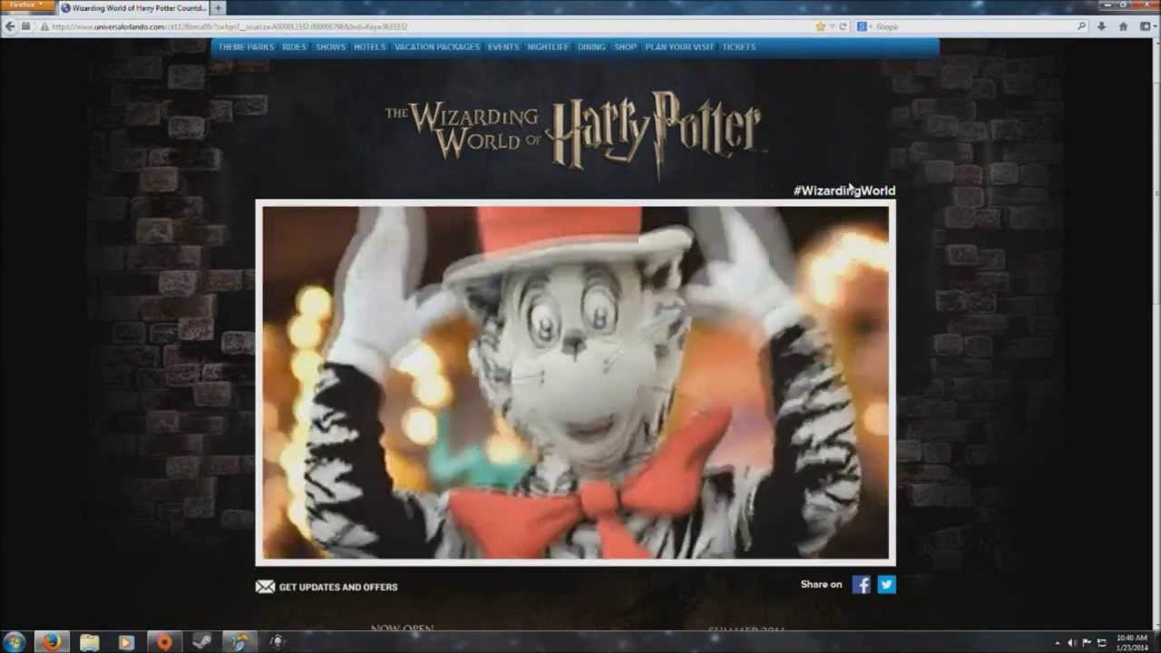 Universal Studios Florida Diagon Alley Webcast