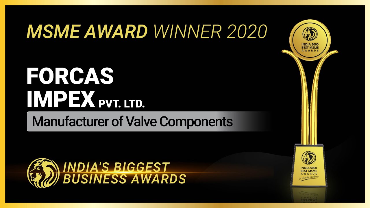 Forcas Impex Pvt Ltd - Winner of India 5000 Best MSME Awards 2020
