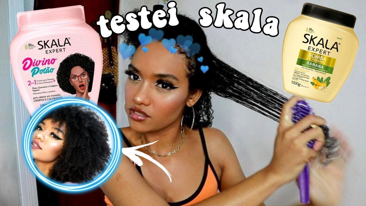 testando skala pela primeira vez no meu cabelo *crespo tipo 4* ✨💆🏾‍♀️