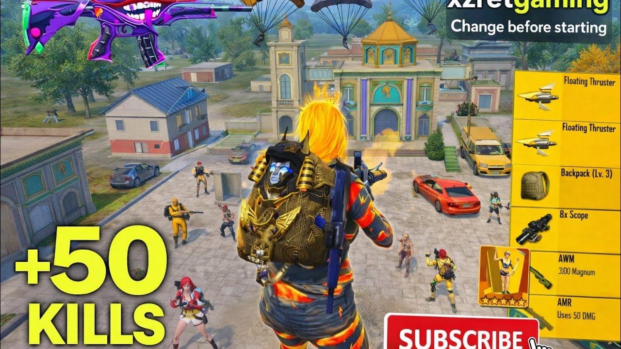Crazy gameplay+50 kills new update PUBG 4.3 😱🥶 conquer league 😱💥#bgmi #pubg 