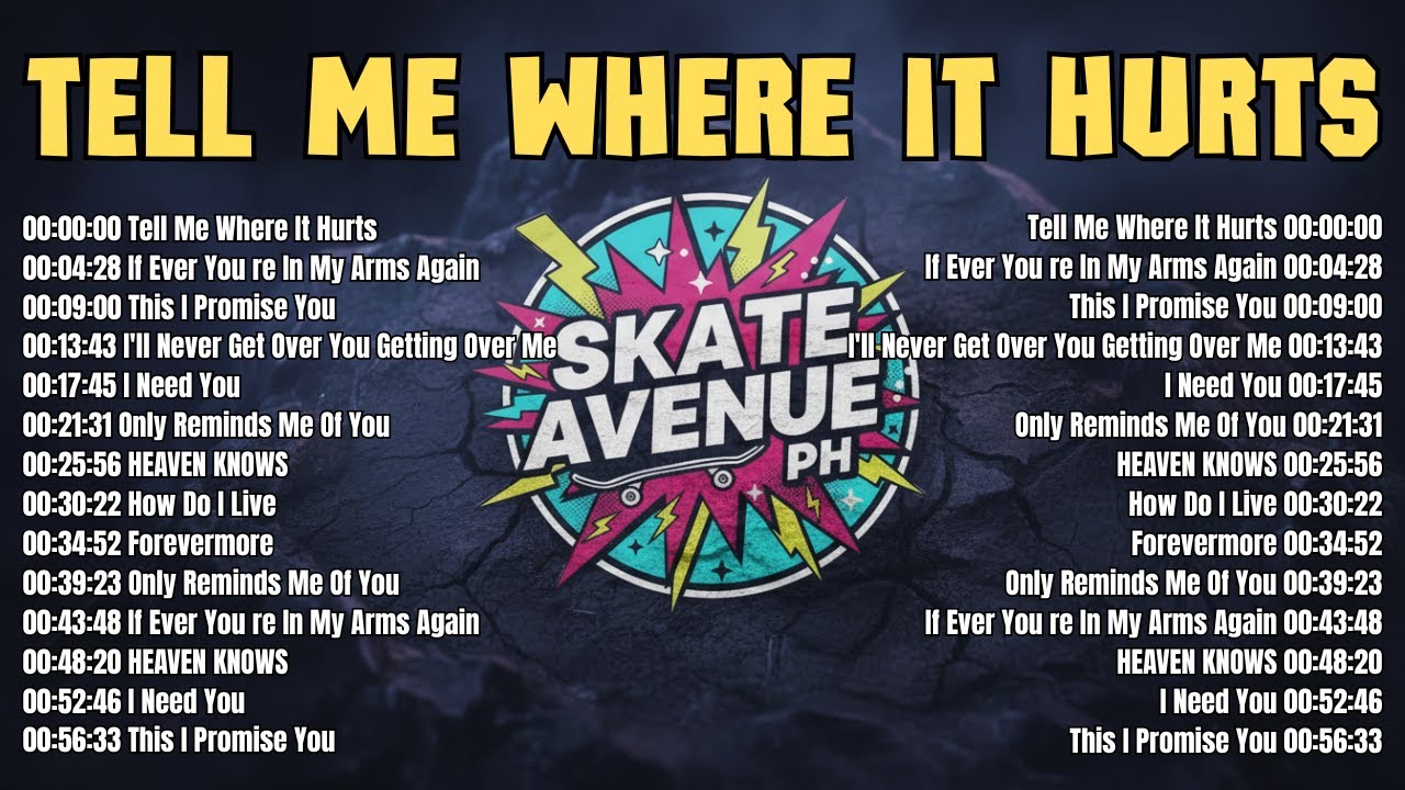 Tell Me Where It Hurts | Skate Avenue PH (Rock Cover) Non-Stop Playlist 2026