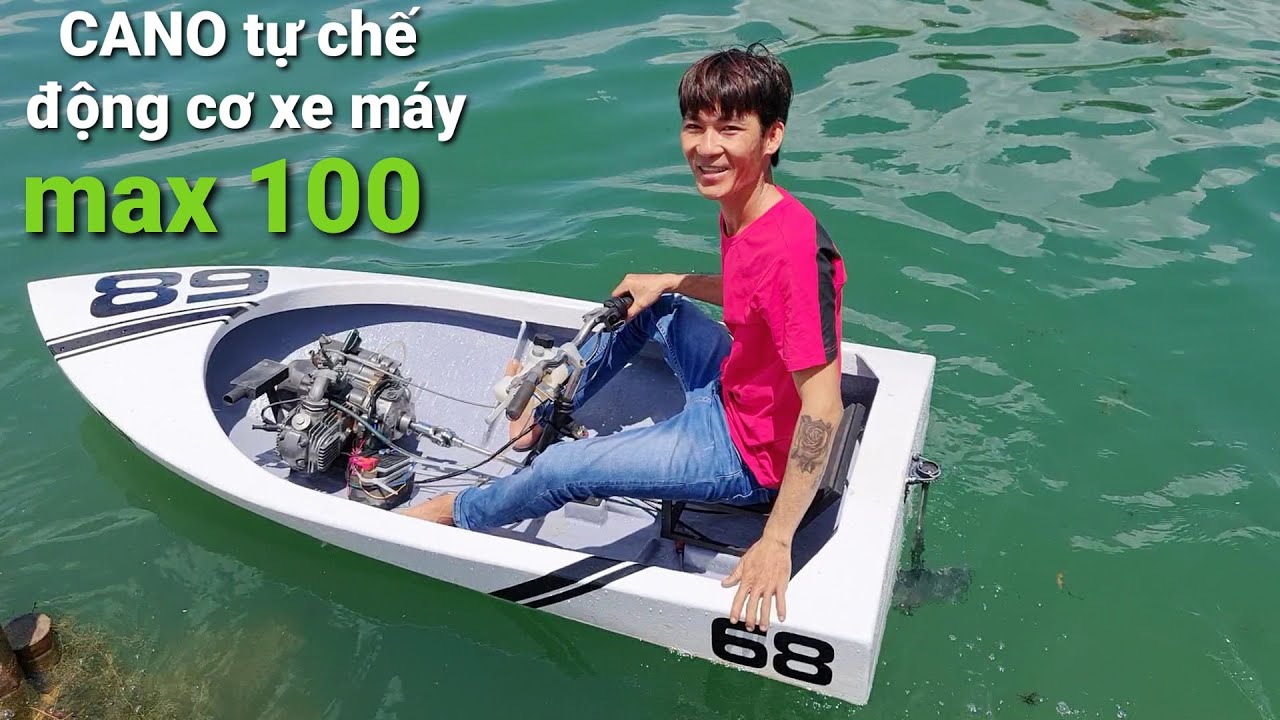 Tự chế CANO 1 người lái với động cơ xe máy 100cc