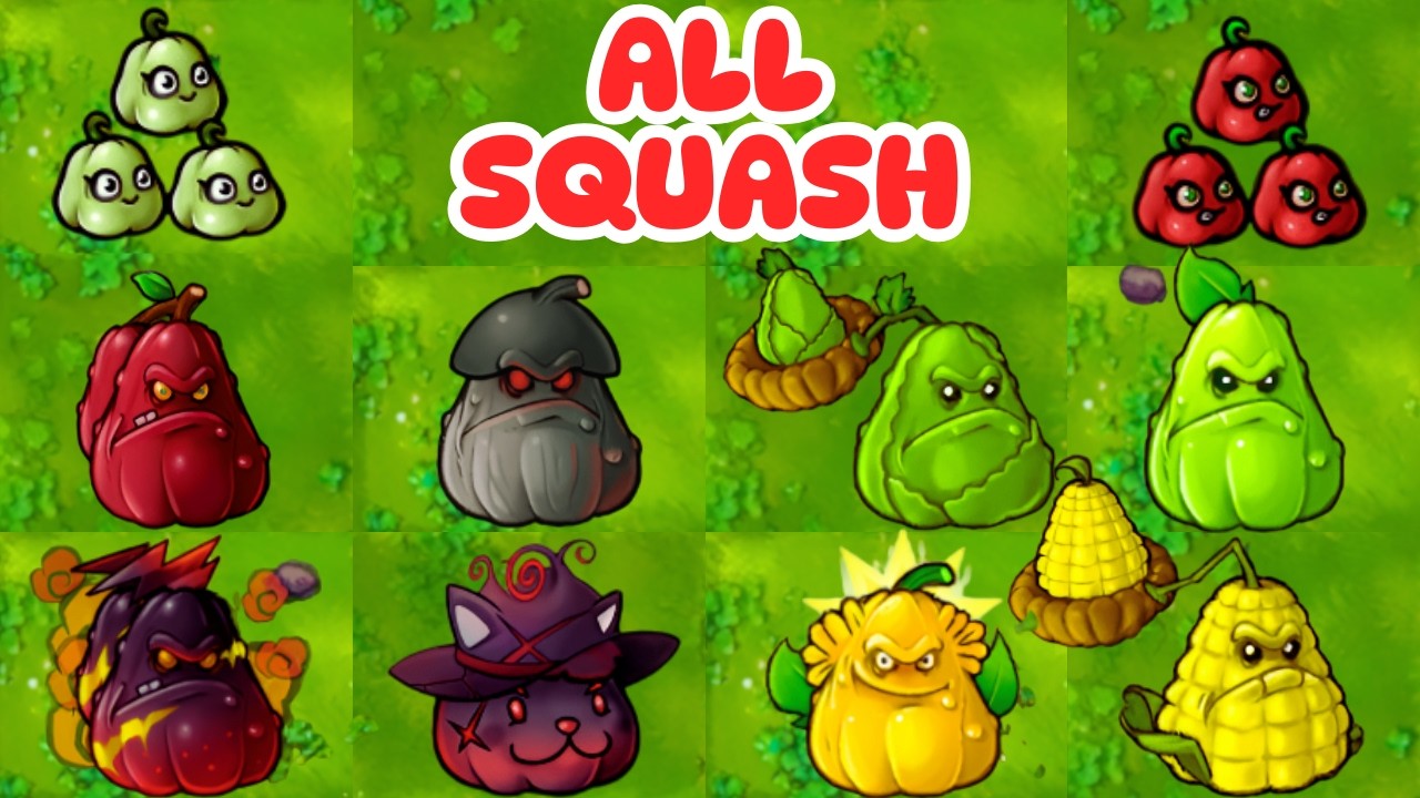 PvZ 1 Fusion 3.4 Challenge-All Squash | Ultimate Peashooter