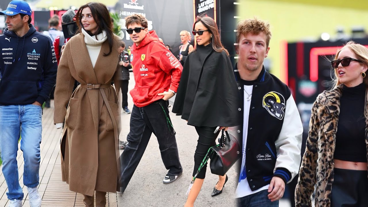 Max Verstappen Carlos Sainz & more F1 Drivers arrive with girlfriends in Las Vegas on race day | BTS