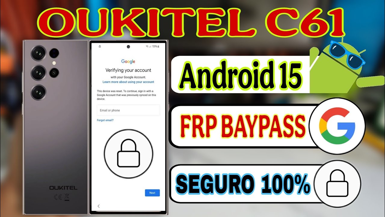 OUKITEL C61 FRP Bypass Android 15 | Última Seguridad 2026 ✅
