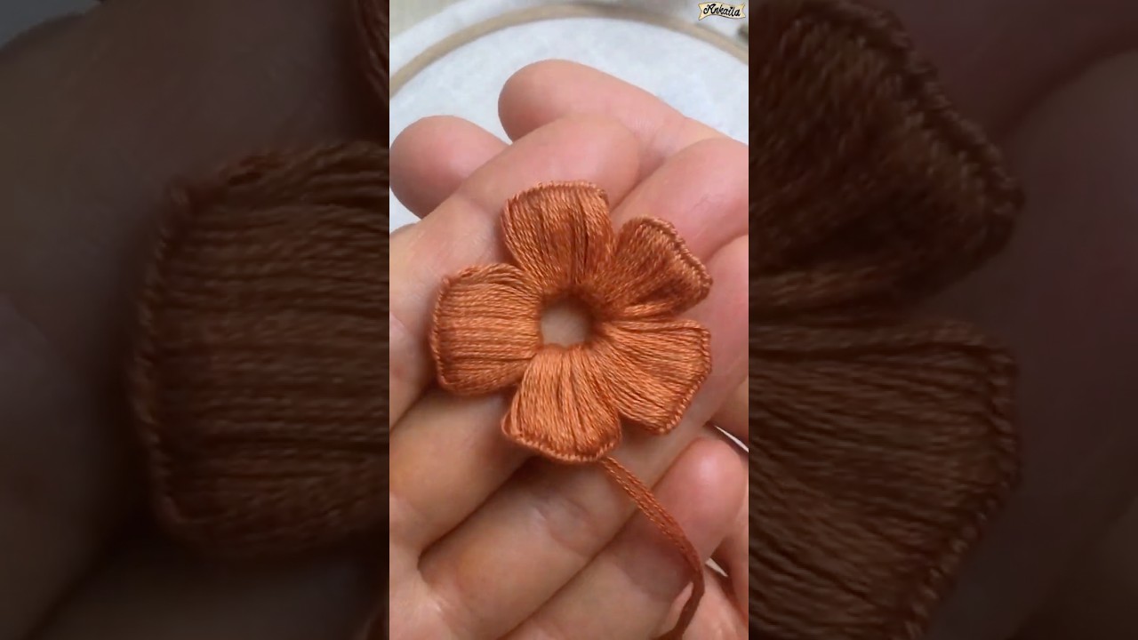 Try This New 3D Embroidery Technique - Create Stunning 3D Embroidery Flowers in Minutes!