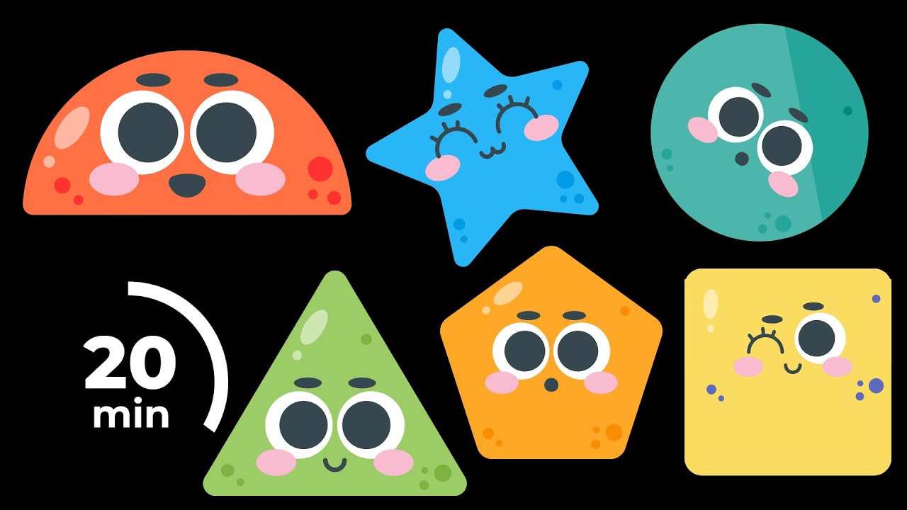 Cute Dancing Shapes Baby Sensory Video