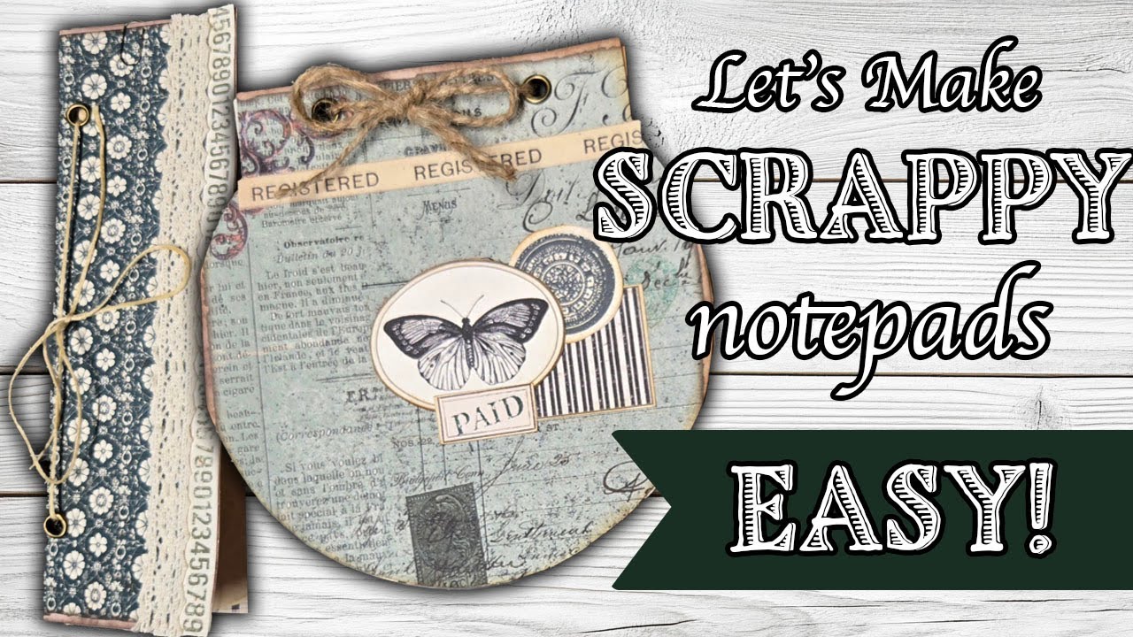 3 ways to create scrappy notepads   #junkjournaling
