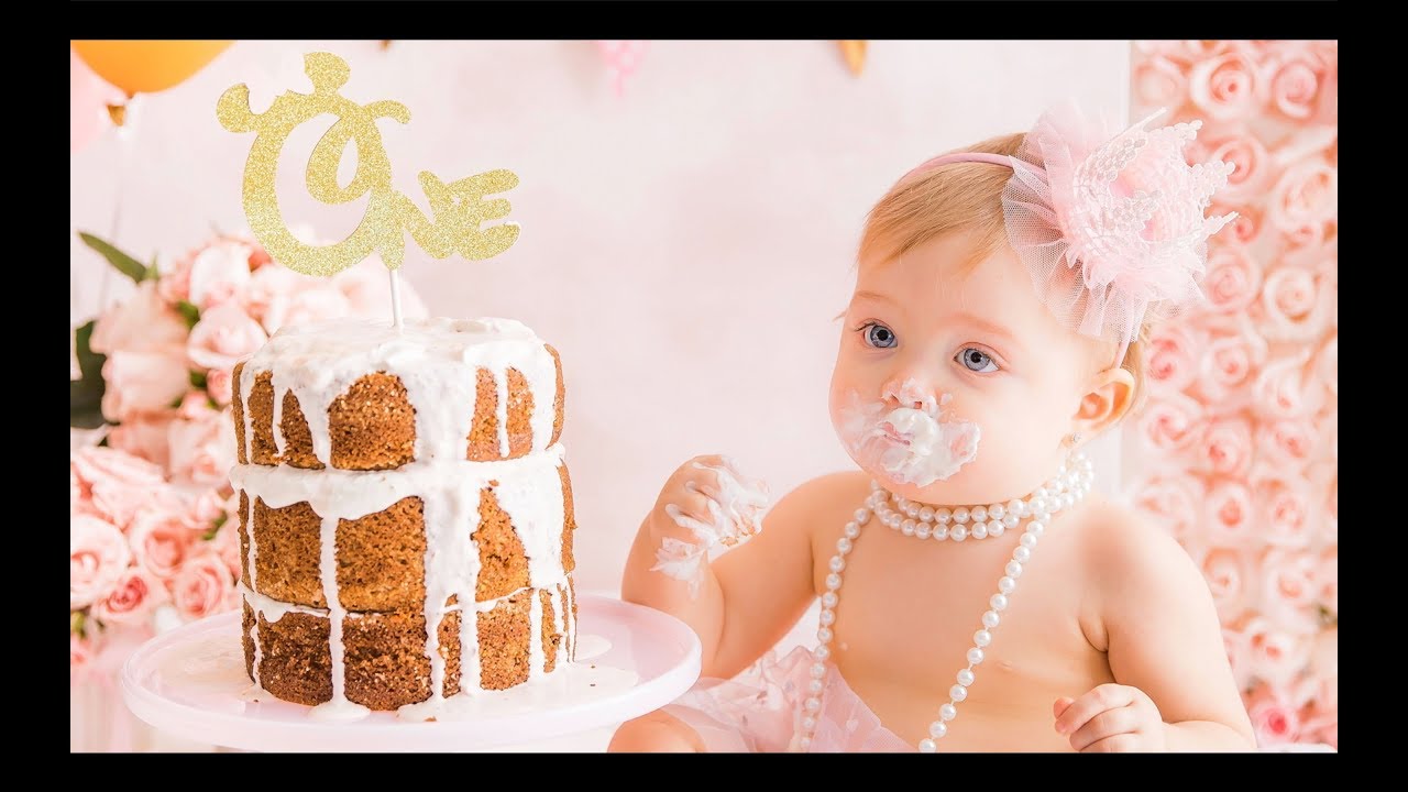 SMASH CAKE RECIPE | RECETA DE TORTA SALUDABLE | PRIMER CUMPLEAÑOS DE LUNA | #VLOG