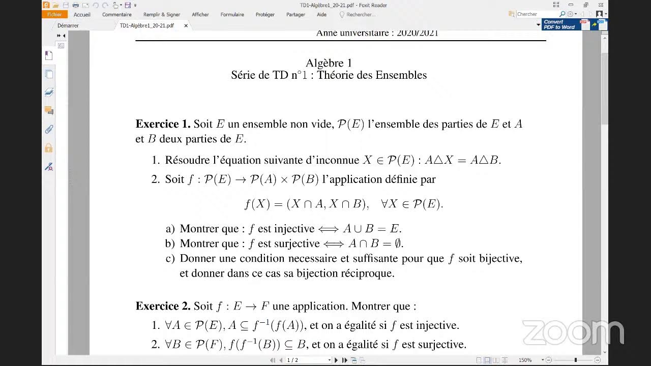 Correction TD Ensam Meknès Théorie des ensembles