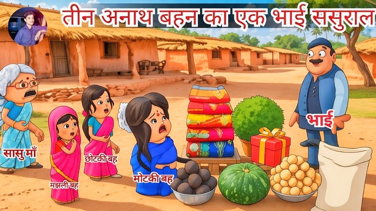 😰तीन अनाथ बहन एक गरीब भाई ससुराल 👳🏻‍♀️ || three 😱anath bahan ek Garib bhai aur sasural 😫 ||#saasbahu