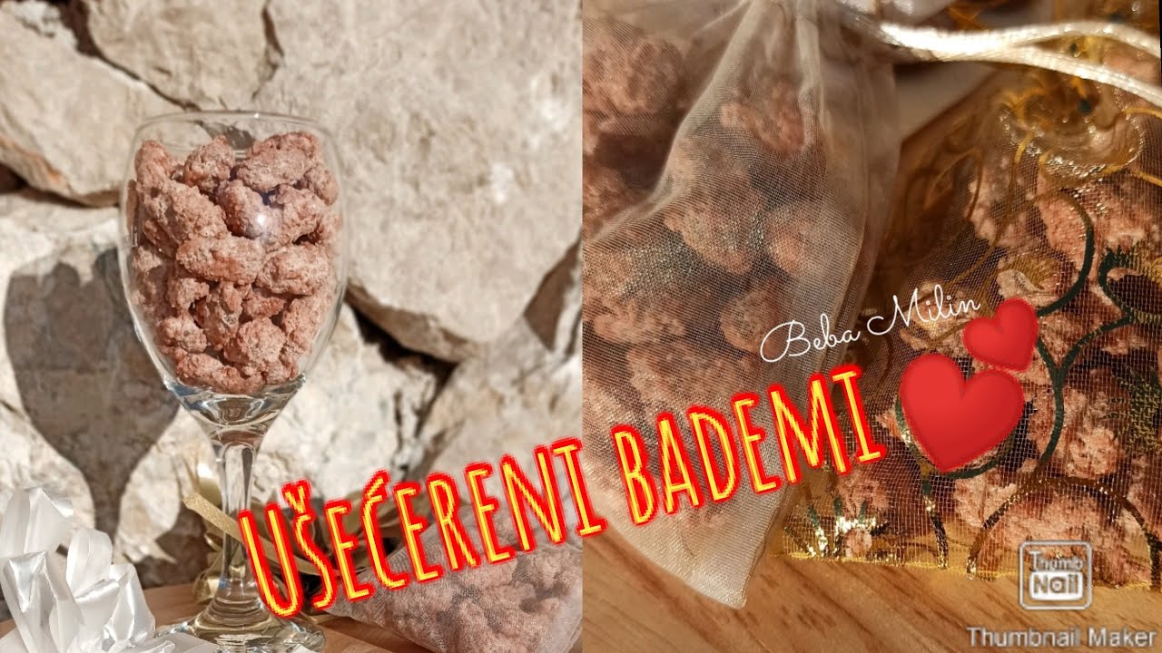 Ušećereni bademi/caramelized nuts/ candied almonds  recipe 💕🤗 / 砂糖漬けアーモンド / 蜜饯杏仁
