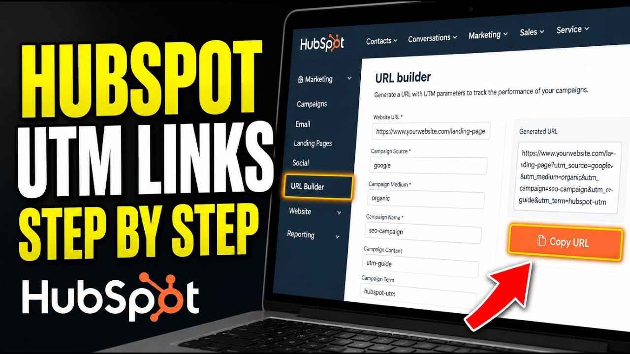 How to setup UTM tracking links for SEO campaigns in HubSpot - Step By Step