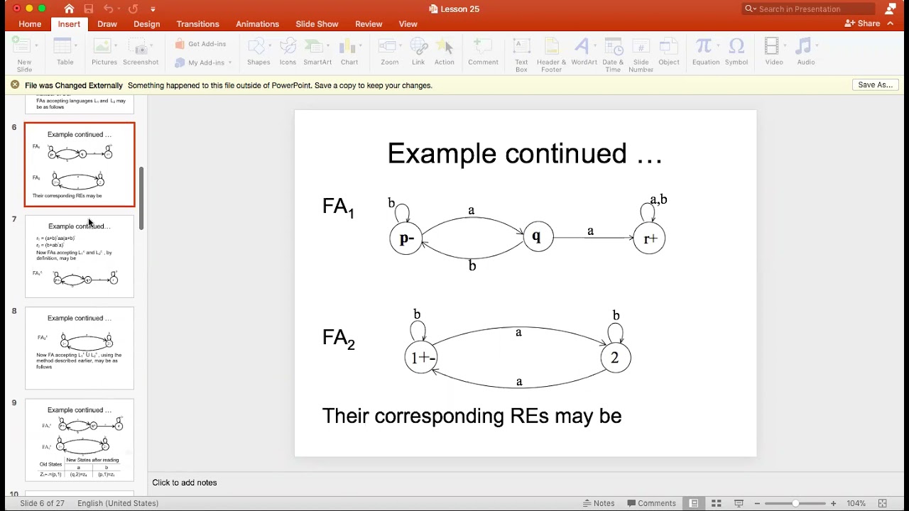 TOA - Lec16 - Regular Languages - Intersection of two Language