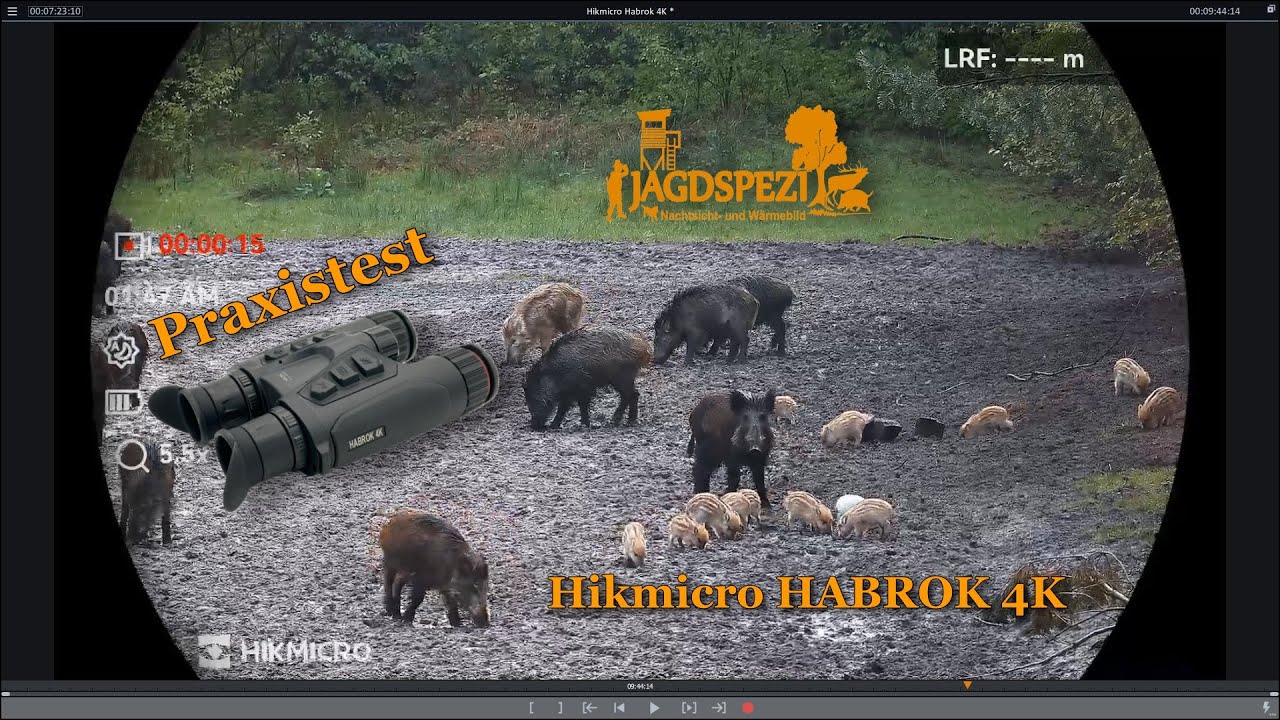 HIKMICRO HABROK 4K - Fernglas - Nachtsicht - Aufheller - W&auml;rmebild - Entfernungsmesser, Sauenpirsch