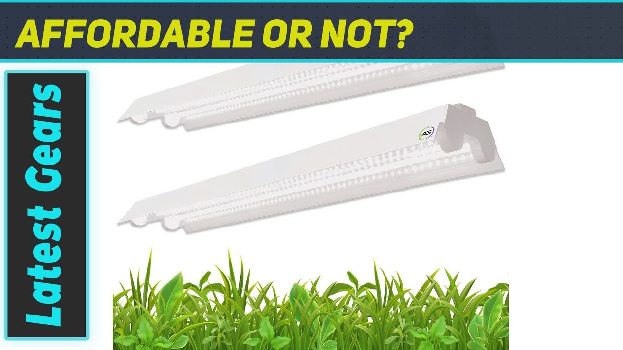 Active Grow Integrated Dual T8 2FT LED Grow Light - Best for Indoor Plants, Greens &