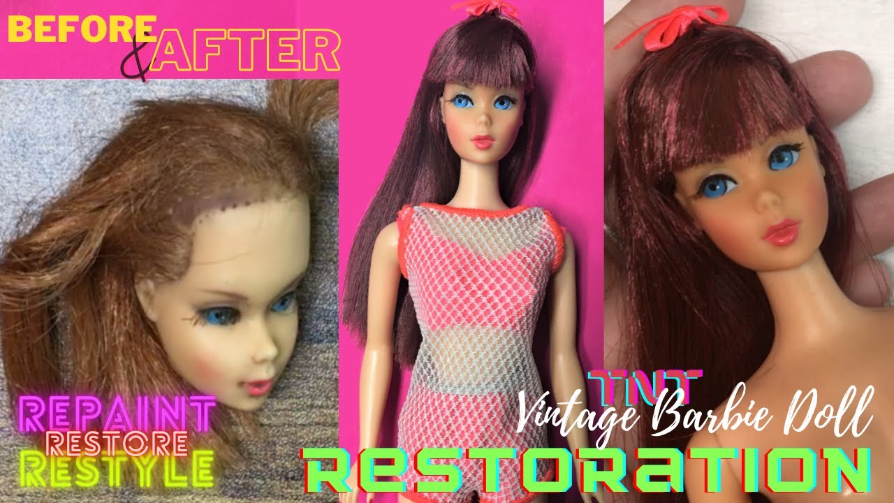 Vintage TNT Barbie Doll Restoration Repair Restore How to Before After