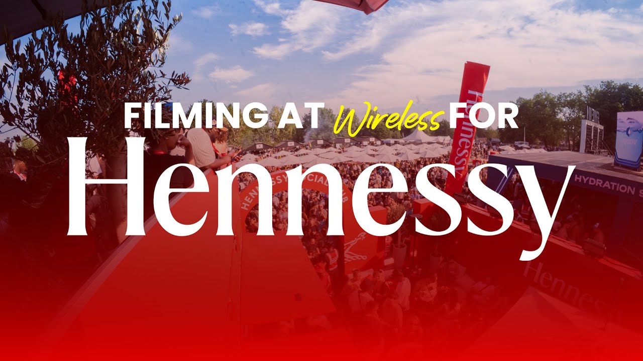 Filming at Wireless 2025 for Hennessy
