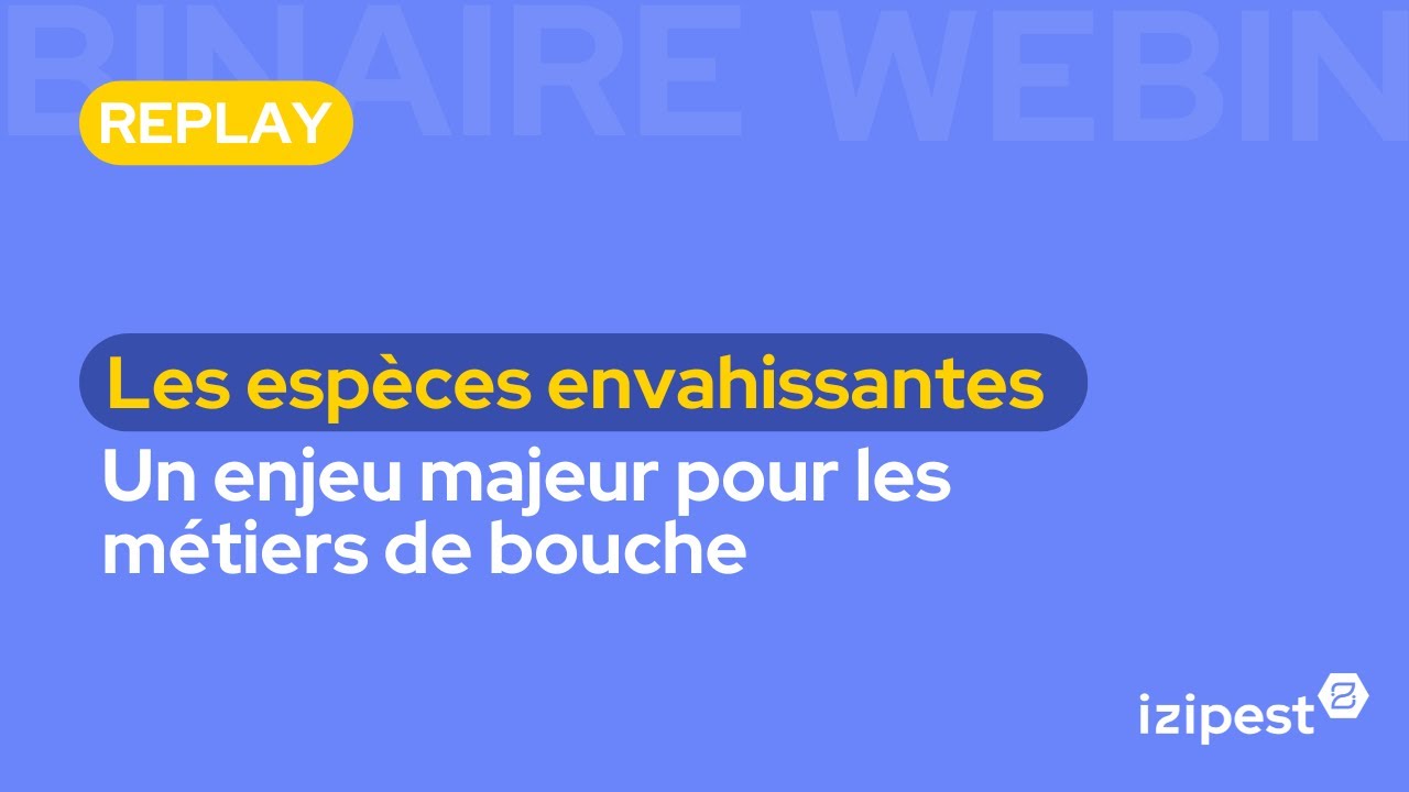 [Replay Webinaire] Les espèces envahissantes, un enjeu majeur pour les métiers de bouche