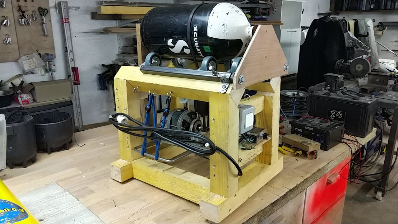 Fabrication d'une grenailleuse pour bloc plongée