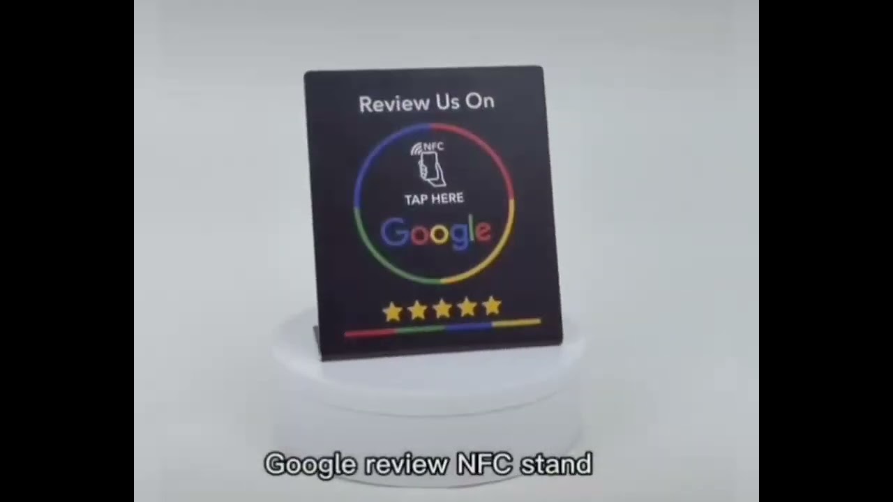 Custom NFC PVC/Acrylic Stand #nfc #nfcstand #reviewcard #reviewstand