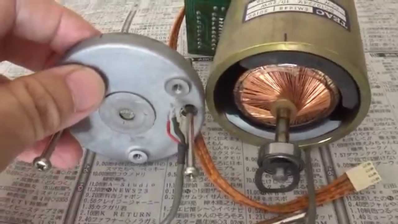 TEAC X-10R のリールモーター修理報告 / repair report of TEAC X-10R reel motor