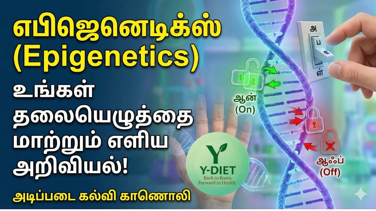 எபிஜெனெடிக்ஸ் (Epigenetics): உங்கள் தலையெழுத்தை மாற்றும் எளிய அறிவியல்! அடிப்படை கல்விக்கான காணொலி