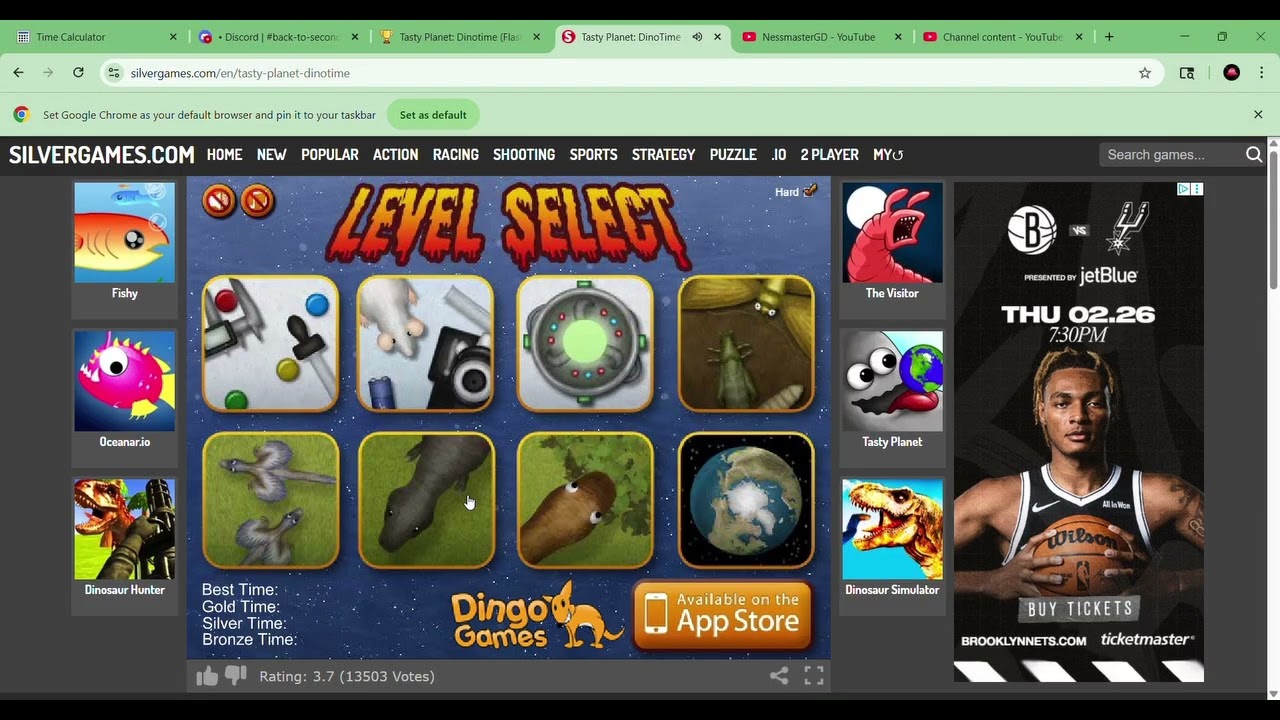 Tasty Planet Dinotime Any% Hard mode 9:02 (WR)