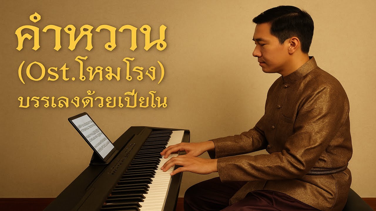 คำหวาน – เพลงบรรเลงเปียโนผสมดนตรีไทย (Ost.โหมโรง) | By GG Room Relax