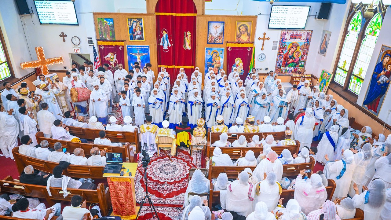 ከበሮ ኣልዕሉ | ወዳሴ ማርያም ክደግም'የ | መንክር ግርማ - #mezmur