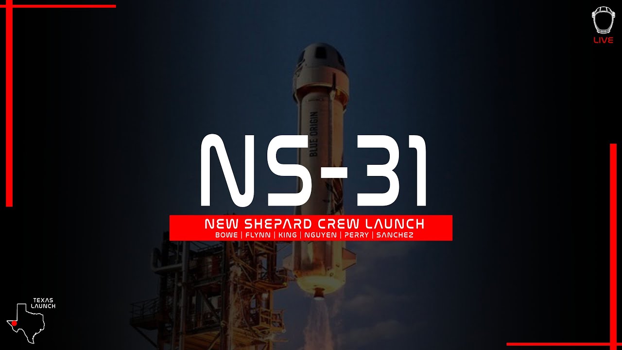 LIFTOFF! Blue Origin NS-31 Crew Launch with Katy Perry
