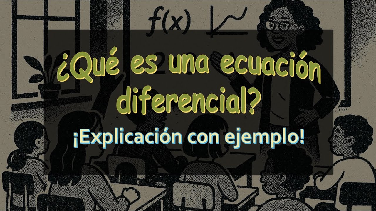 ¿Qué son las ecuaciones diferenciales? ¡Explicación con ejemplo!