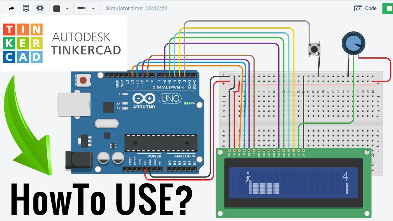 Как использовать TINKERCAD для начинающих | Создавайте проекты Arduino без оборудования
